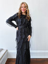 Polka Dot Ruffle Maxi Dress