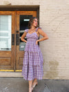 Plaid Sweetheart Midi Dress
