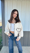 Leopard Laces Cardigan