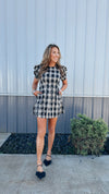 Holiday Plaid Mini Dress
