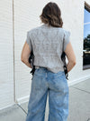 Side Tie Sweater Vest