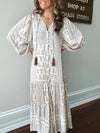 Wonderous Button Front Midi Dress