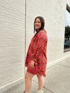 Positano Button Down Swing Dress