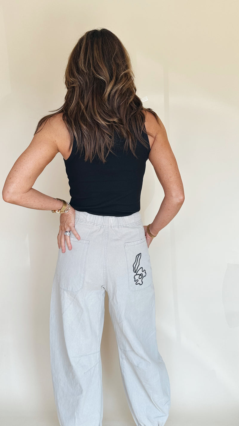 Cheyenne Stencil Pants in Oat