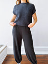 Freya Sweater Set in Black Charcoal