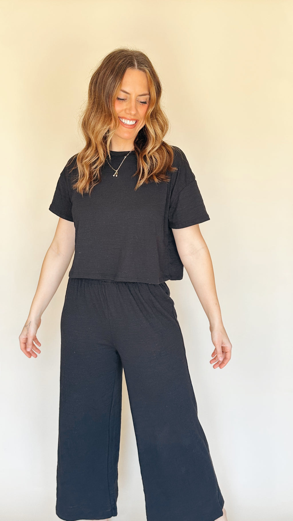 Sway Textured Crop Tee