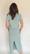 {Z Supply} Gail Midi Skirt in Avocado