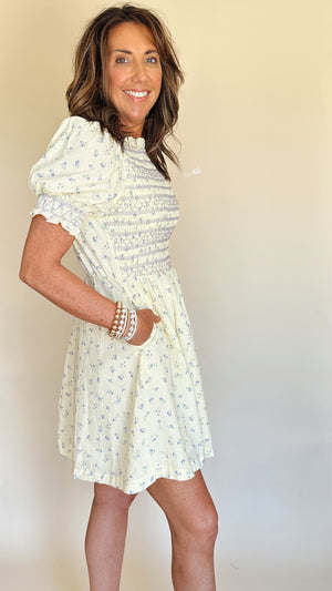 Butter Cream Mini Dress