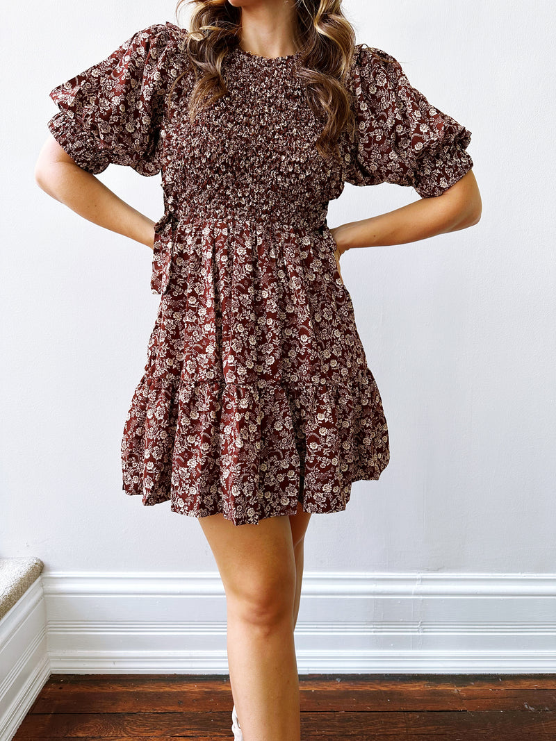 Bri Smocked Mini Dress