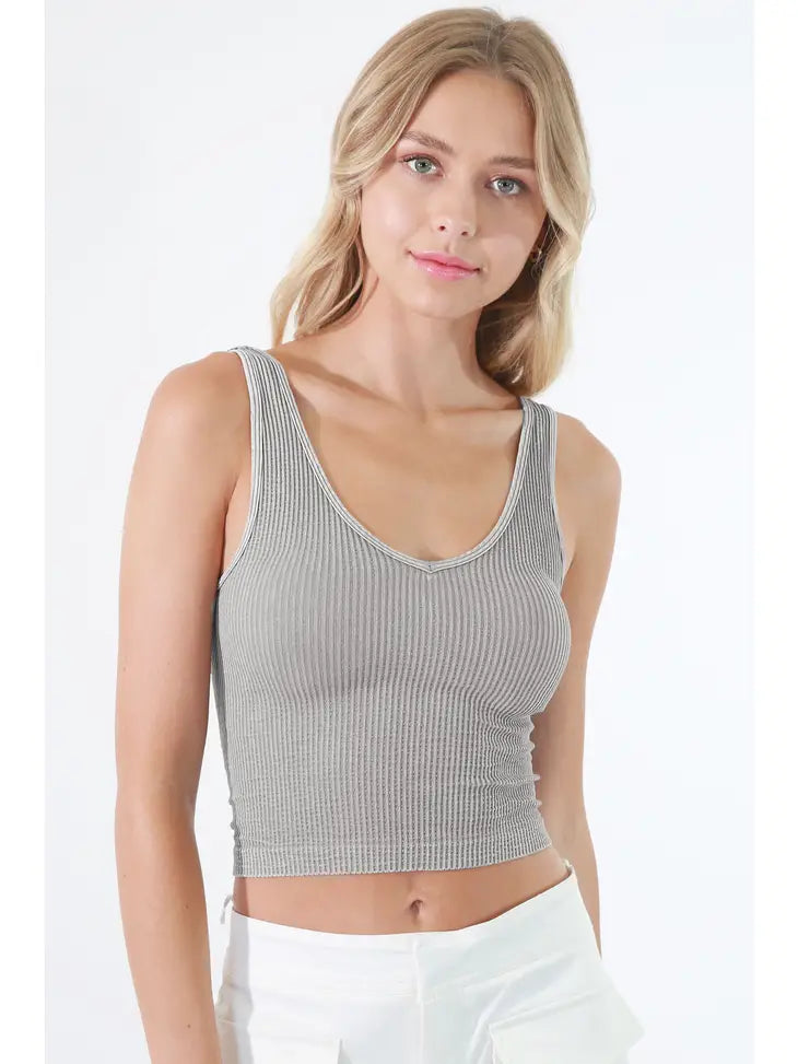 Vintage Reversible Crop Top