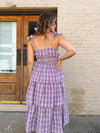 Plaid Sweetheart Midi Dress