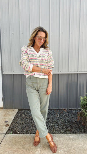 Abigail Striped Sweater