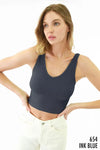 Reversible Ribbed Crop Top