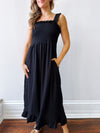 Sora Shirred Maxi Dress
