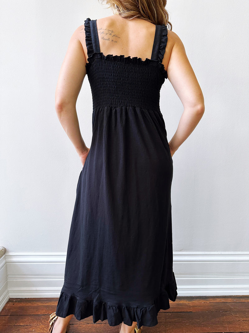 Sora Shirred Maxi Dress