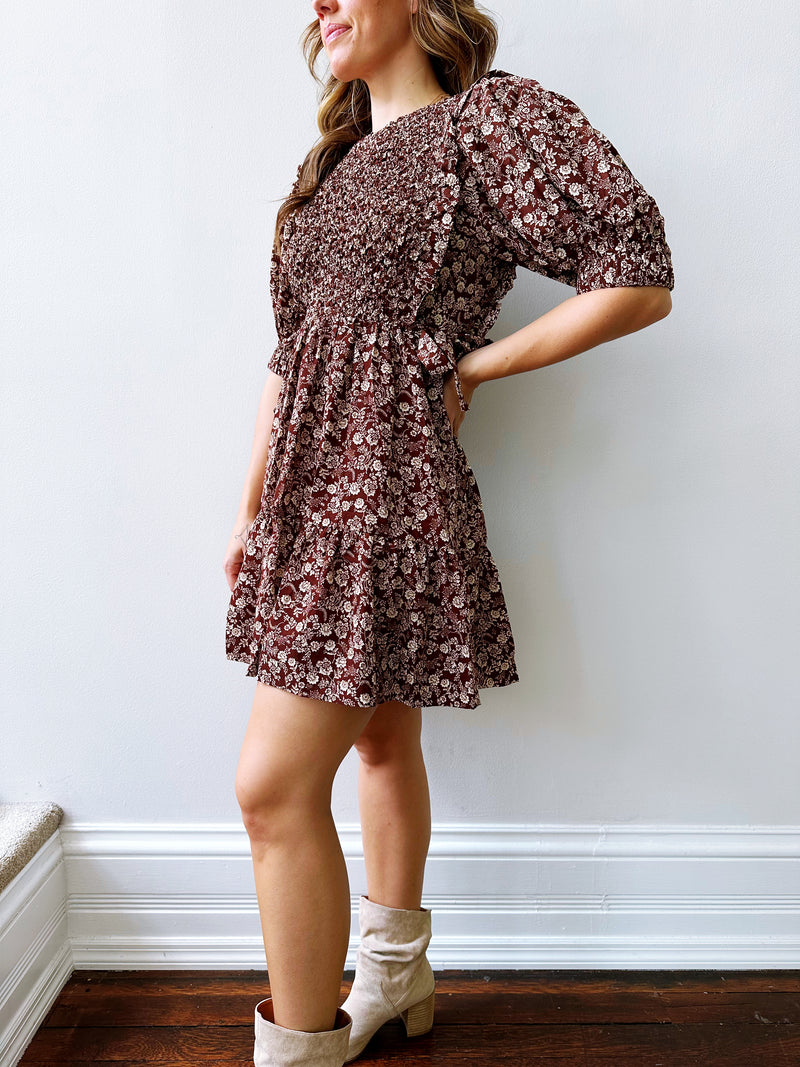 Bri Smocked Mini Dress