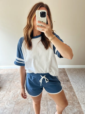 Varsity Blues Knit Set