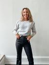 Zebra Sleeve Sweater