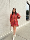 Positano Button Down Swing Dress