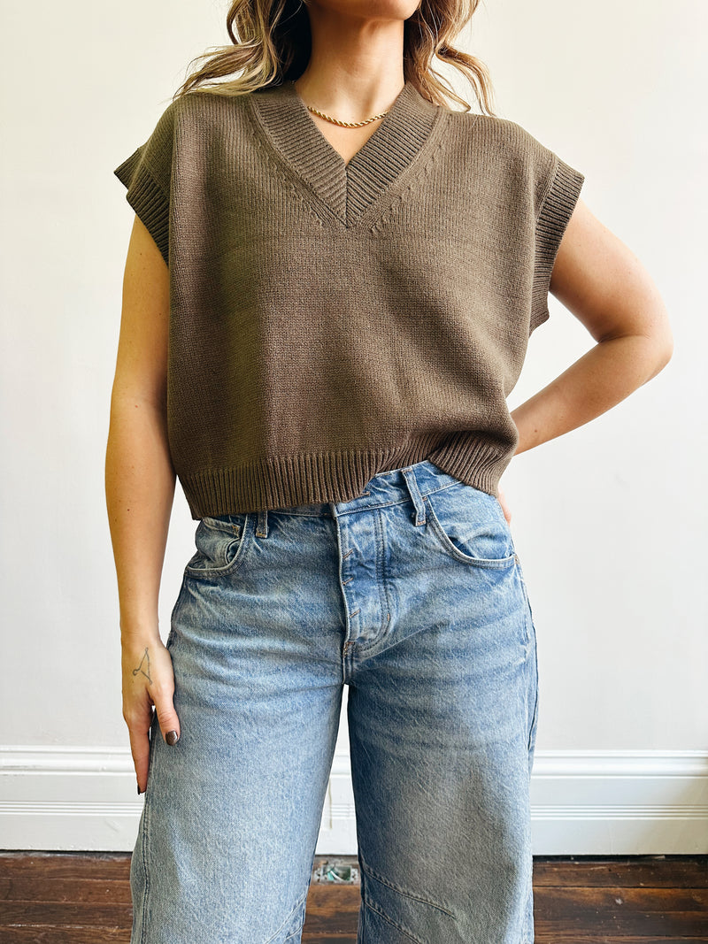 Olive Sweater Vest