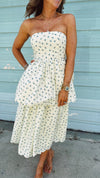Belle Floral Strapless Dress