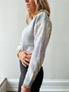 Zebra Sleeve Sweater