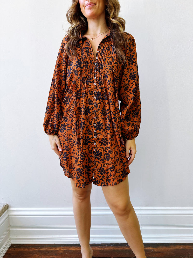 Midnight Pumpkin Tunic Dress