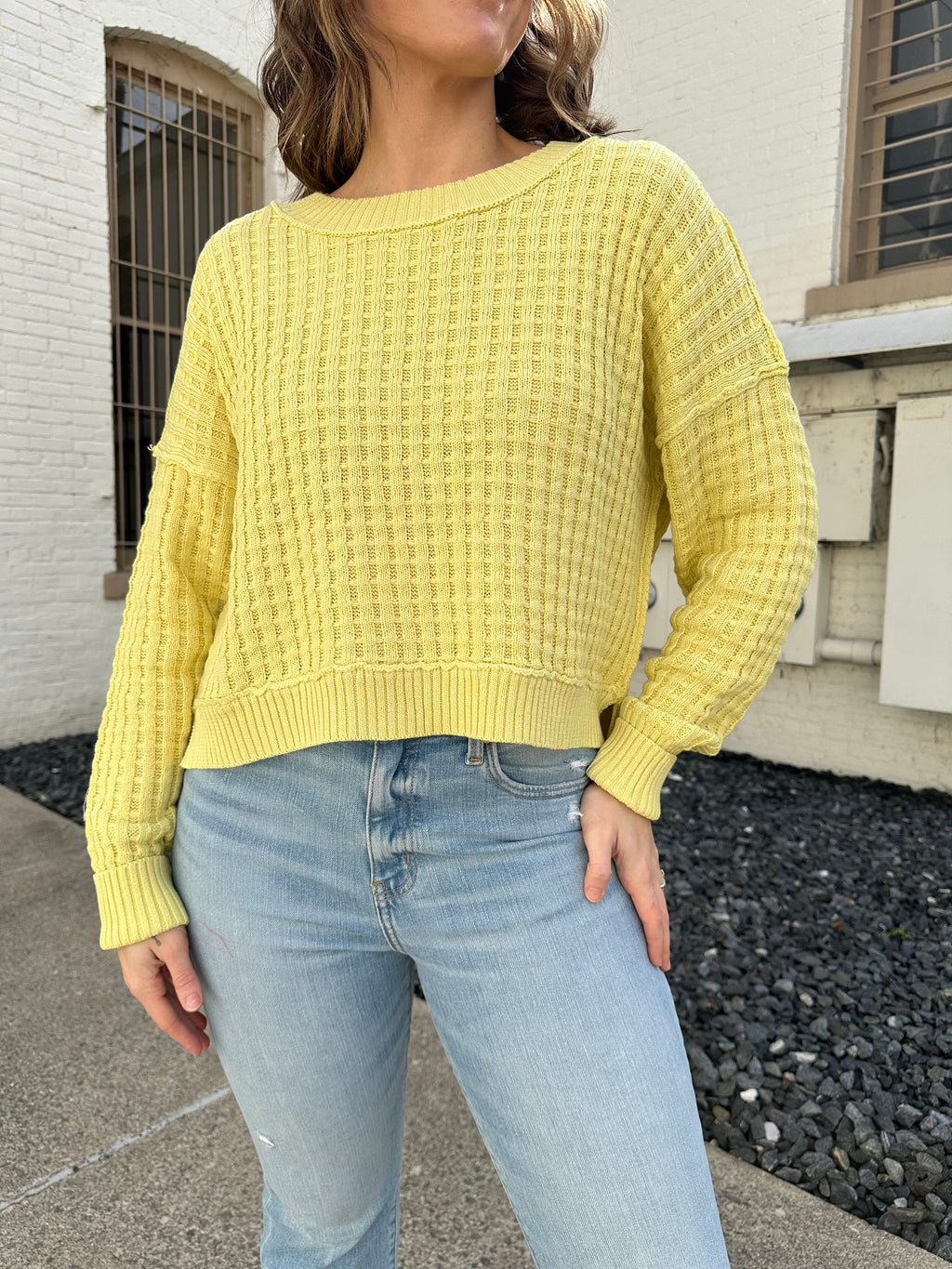 Baylor Pullover in Yellow