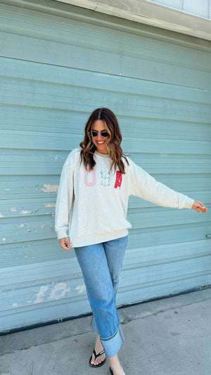Patchwork USA Pullover
