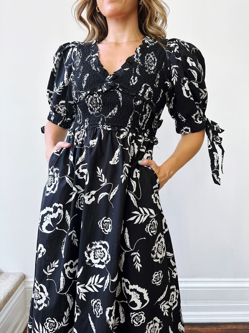 Billie Black Midi Dress