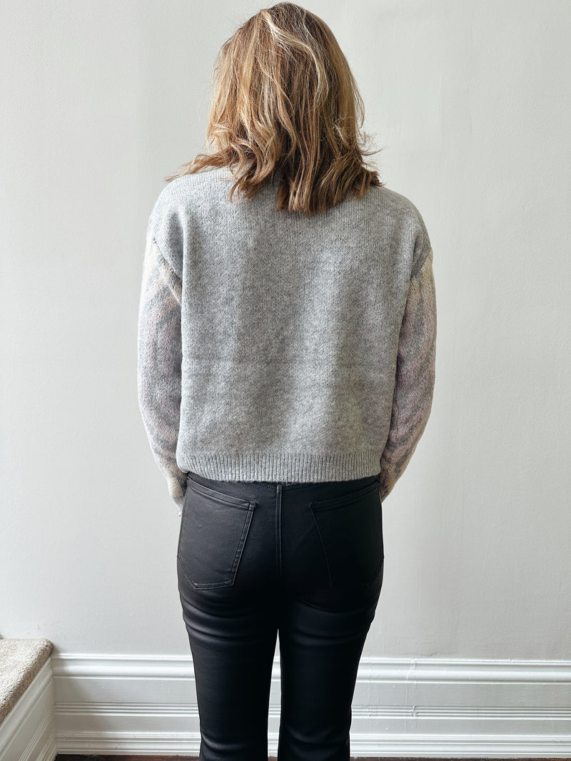 Zebra Sleeve Sweater