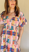 Darling Plaid Midi Dress