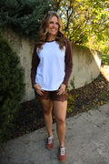 Baseball Tee in Chocolate