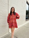 Positano Button Down Swing Dress