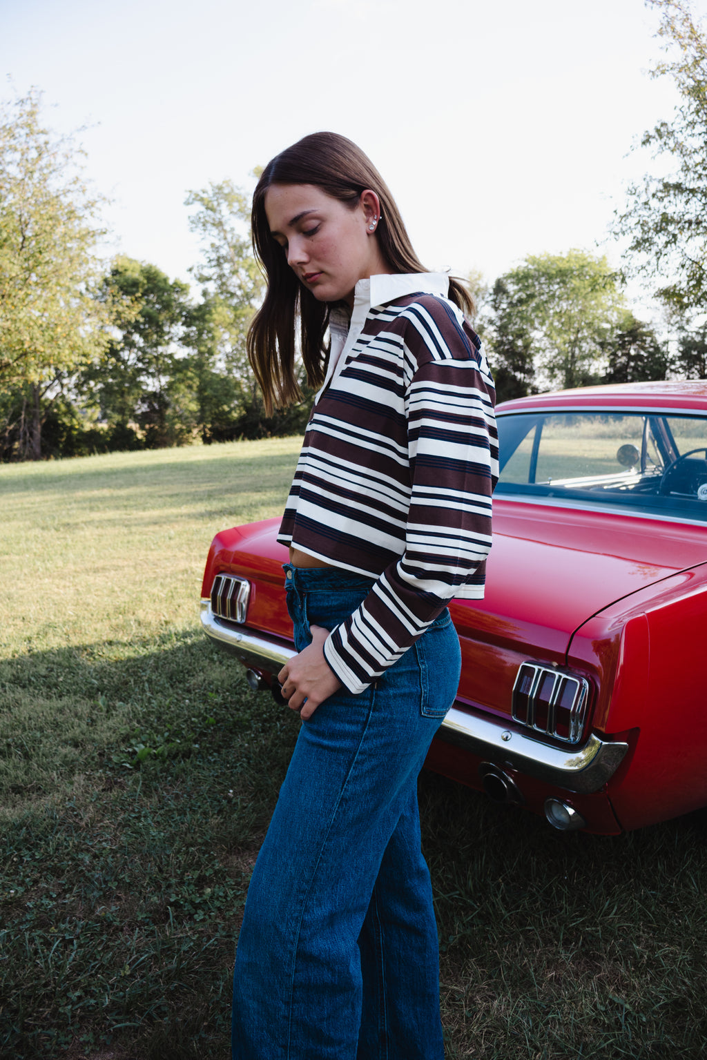 Prepped For Fall Polo Top