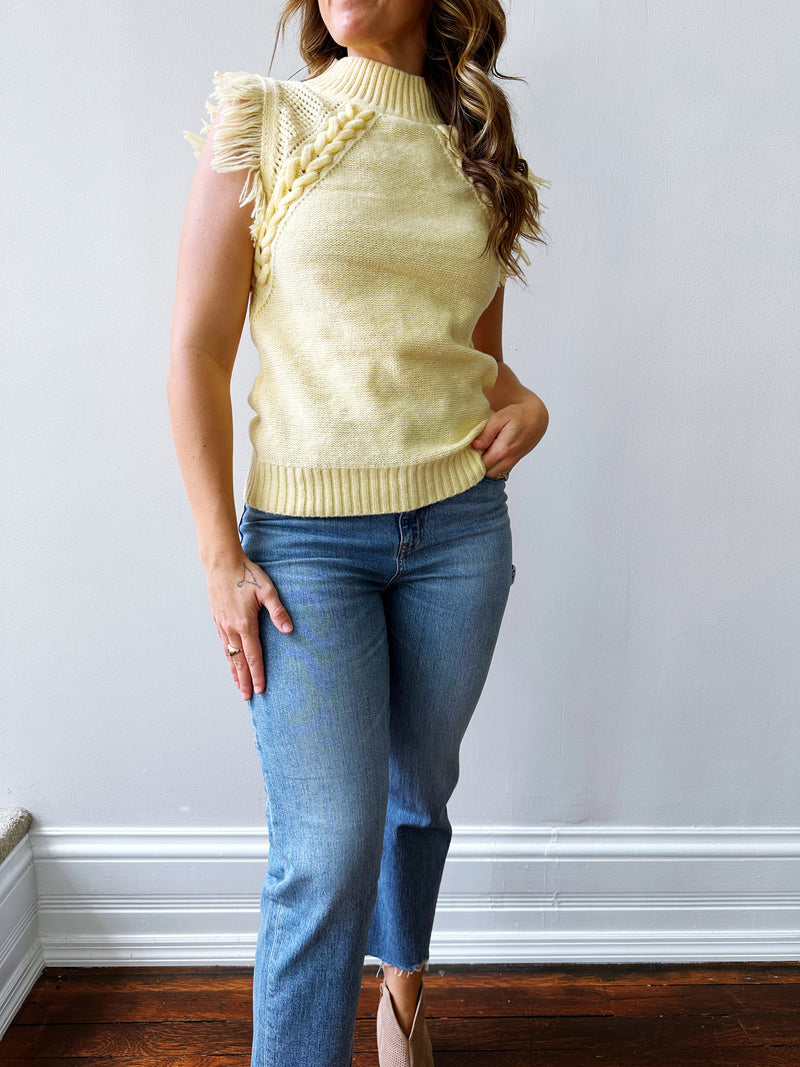 Lemonade Fringe Sweater