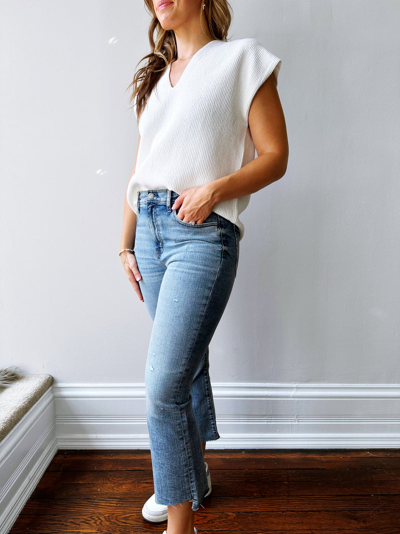 Shy Girl High RIse Crop Flare in Whipped