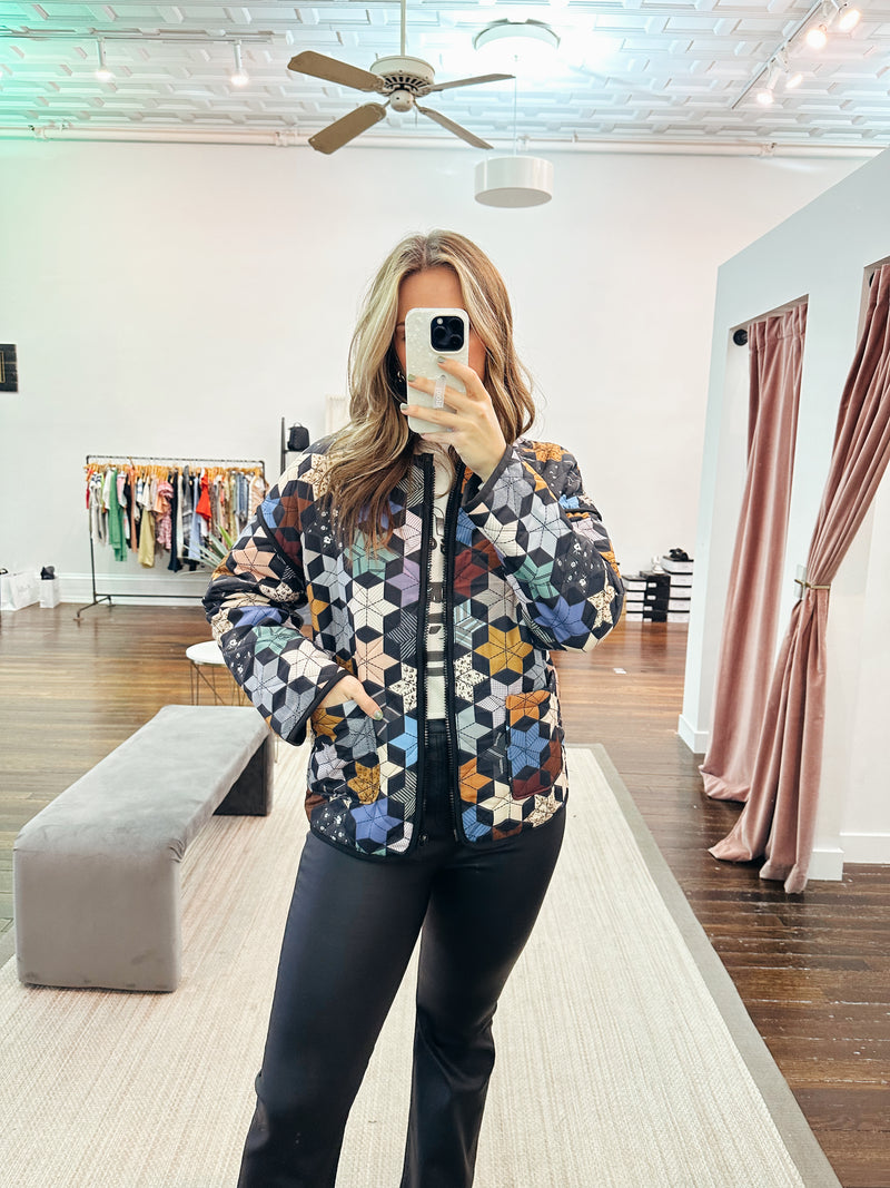 Star Quilted Lightweight Jacket