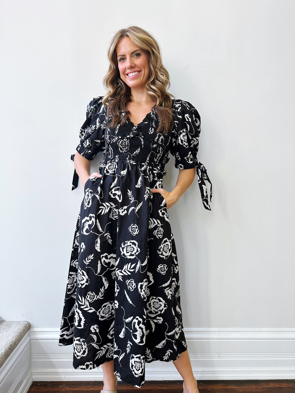 Billie Black Midi Dress