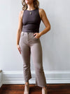 Second Skin Muscle Tank in Dark Brown