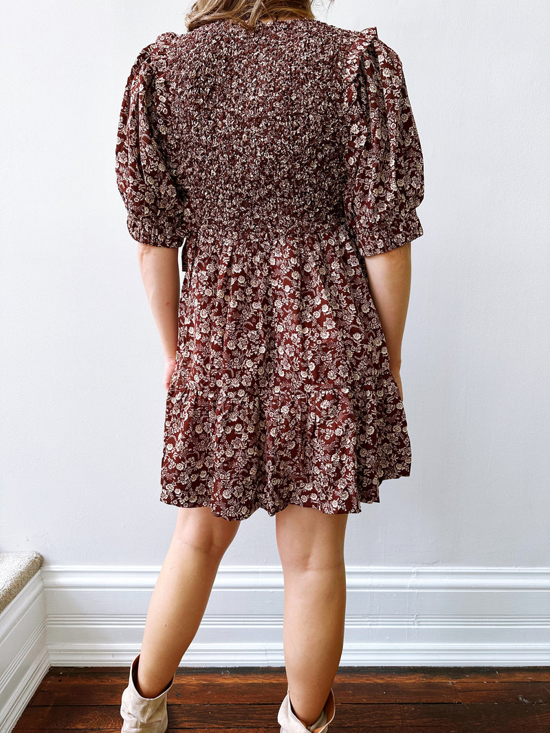 Bri Smocked Mini Dress