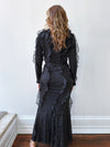 Polka Dot Ruffle Maxi Dress