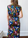 Bold Floral Midi Dress