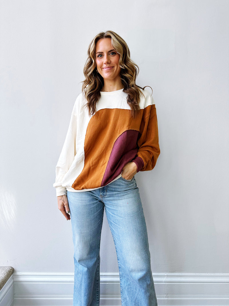 Autumn Colorblock Sweatshirt