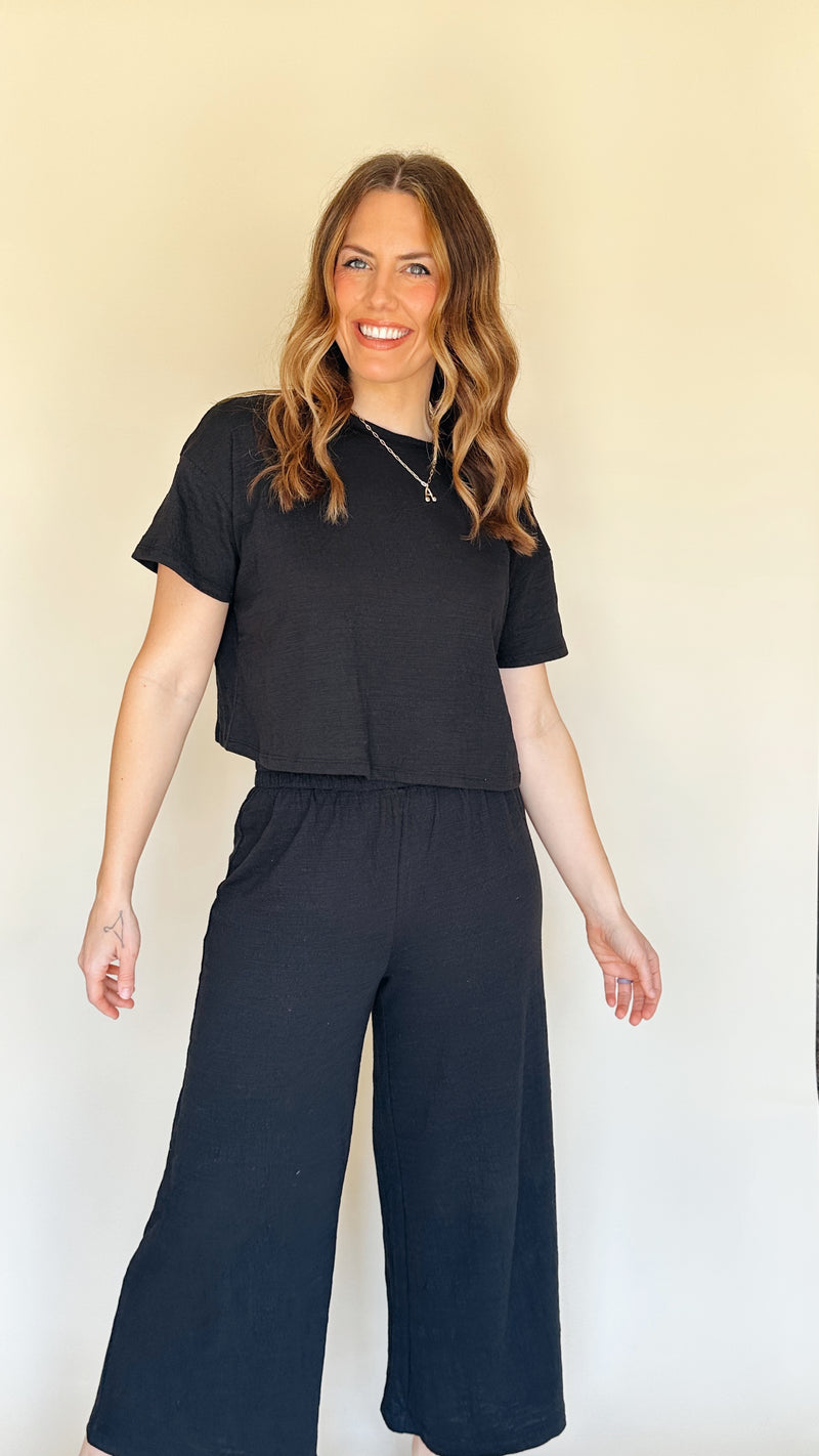 Sway Textured Crop Tee