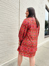 Positano Button Down Swing Dress
