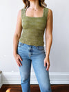 Love Letter Cami in Bright Green