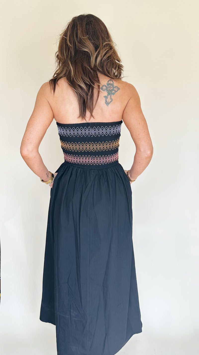 Mindy Smocked Tube Dress