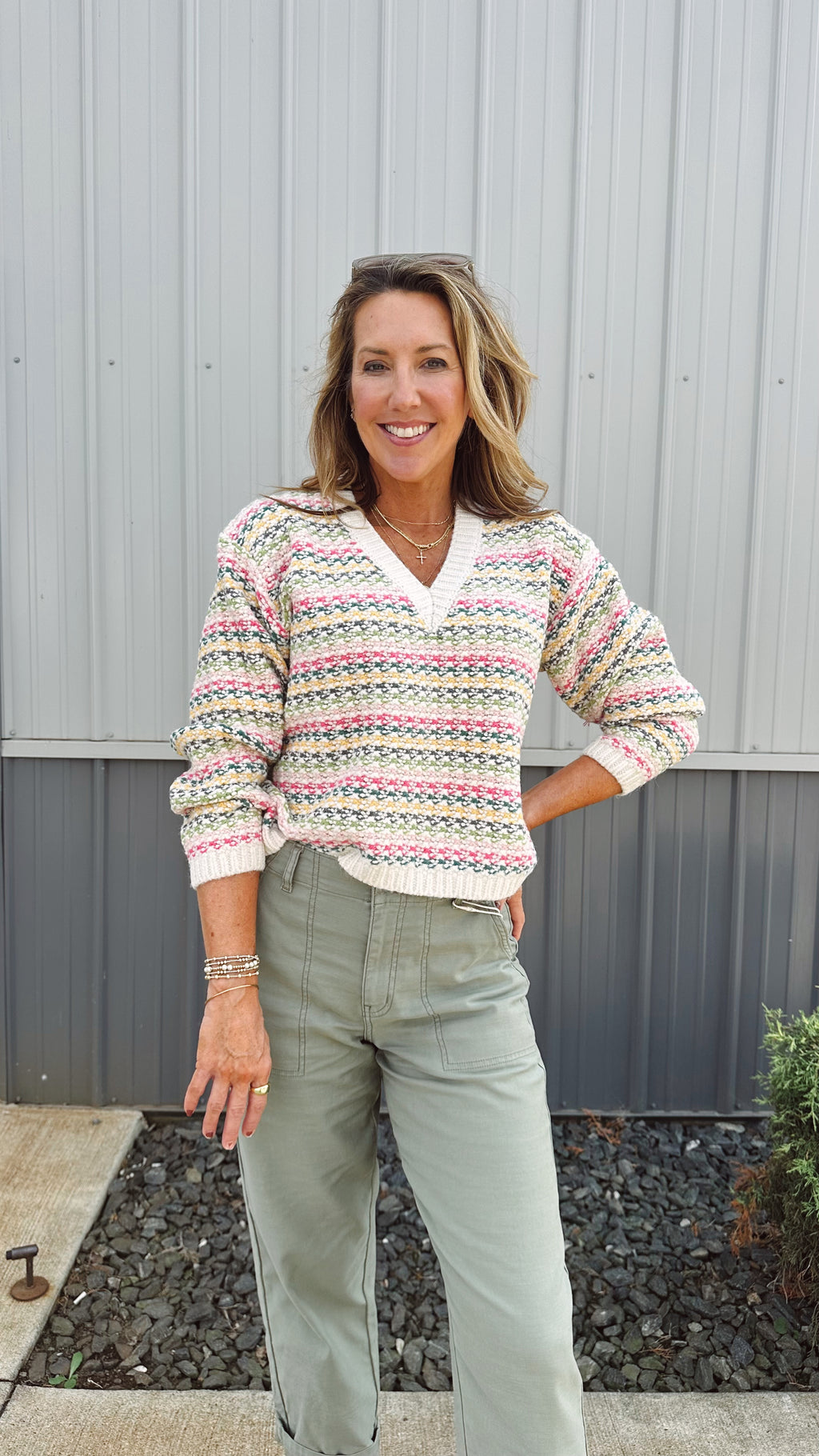 Abigail Striped Sweater