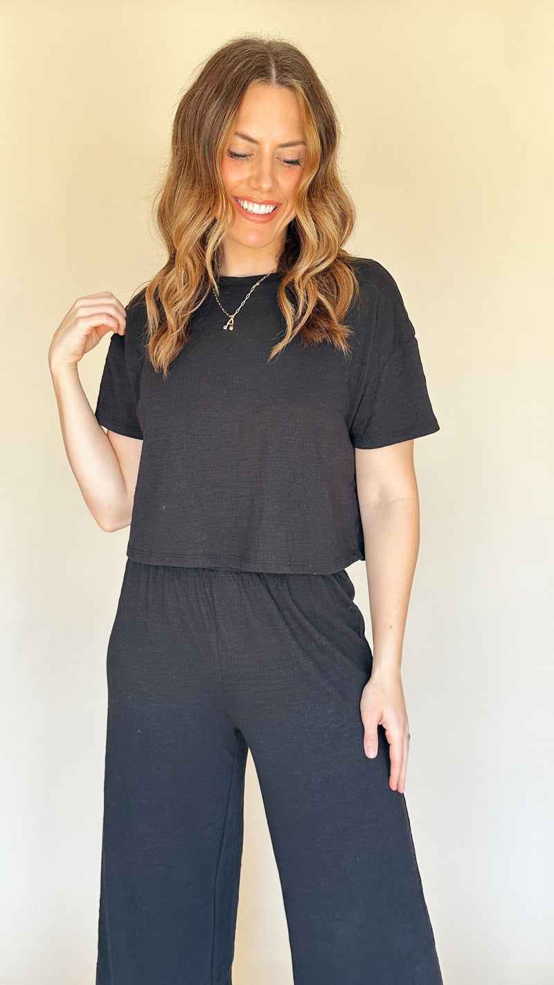 Sway Textured Crop Tee